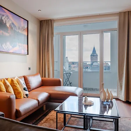 公寓 Two-bedroom Family In Managed - Galata Tower View With Elevator