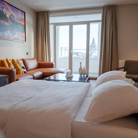 公寓 Two-bedroom Family In Managed - Galata Tower View With Elevator